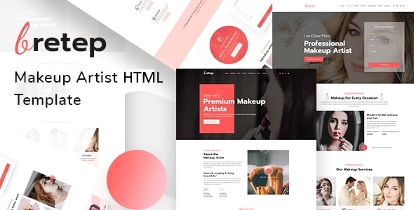 Makeup Artist Responsive Template 