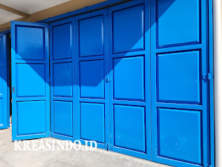 Pintu Besi Ruko Lipat terpasang di Kembang Beji Depok