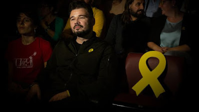 Una imagen de Gabriel Rufian independentista