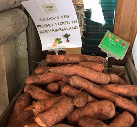 Northumberland carrots for sale from Moorhouse Farm Shop Stannington, near Morpeth, Northumberland