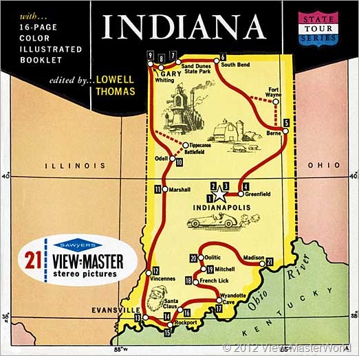 View-Master Indiana (A570), Packet Cover