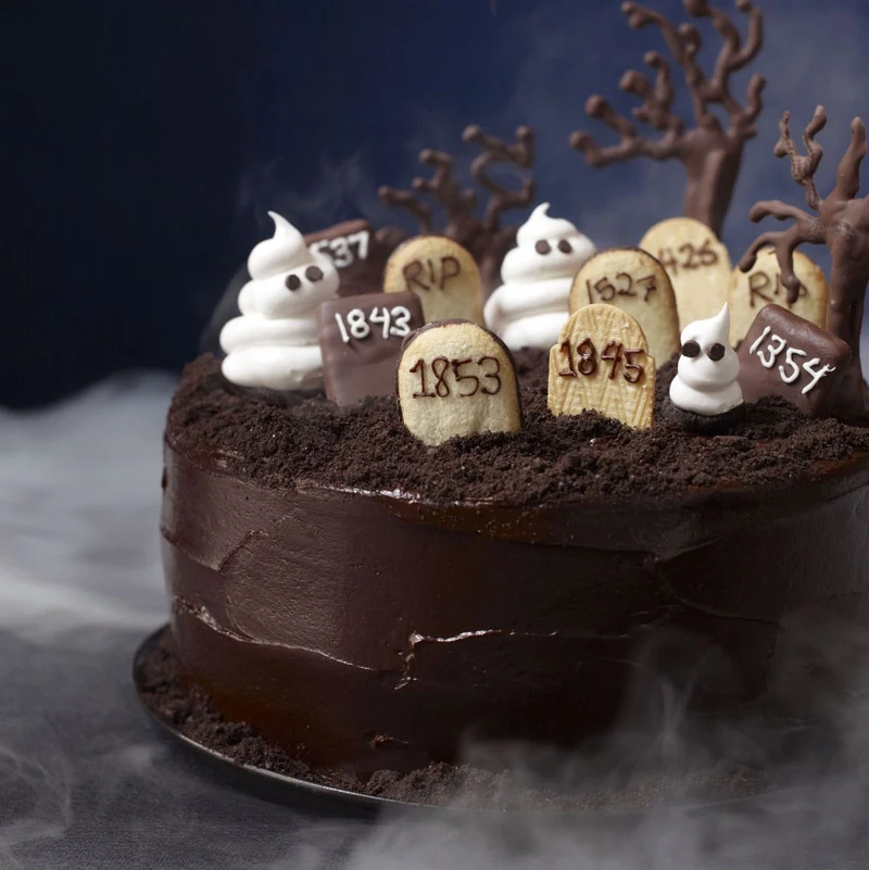 Graveyard Cake Recipe for Halloween