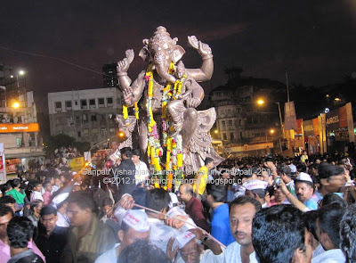 Girgaum Chaupati Ganesh Visharajan Darshan 2012