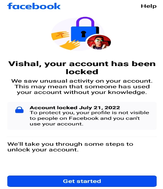 facebook account locked problem