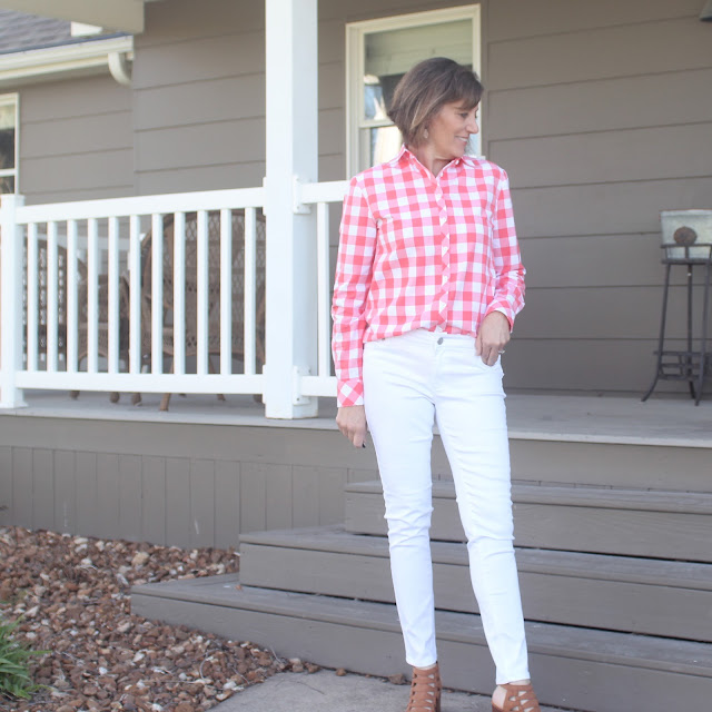 Grainline Archer Shirt in Style Maker Fabrics' gingham