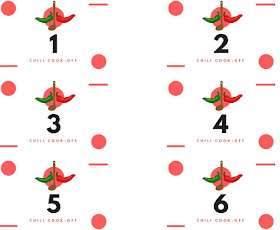 Chili Cook-off free, printables - invite, scorecard, award certificate, and crock pot tags #food #chili #chilicookoff  #spicy #ccokoff #partyideas #ideas #party