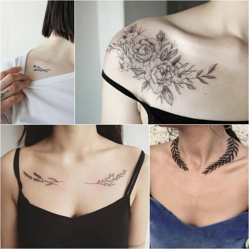 Tatuajes en la clavícula para mujeres
