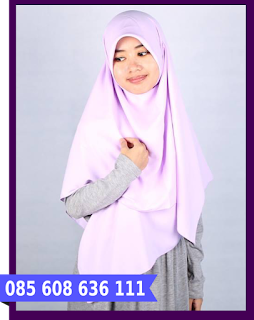 jilbab segi empat kcb