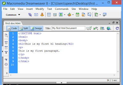 Declares the document type and version of HTML - Simple example of a basic HTML document