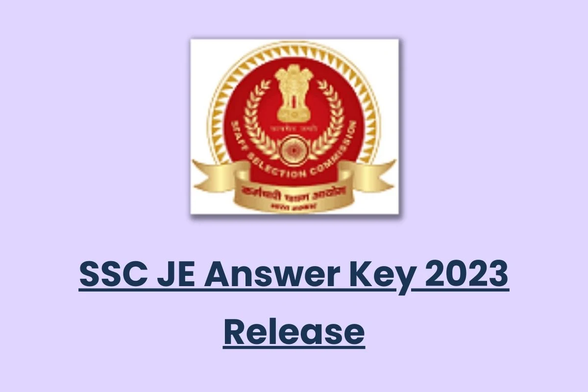 SSC JE Answer Key 2023 Release