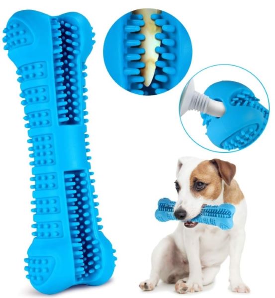 This teeth cleaning chew toy is a great gift for any dogs in your life. Help freshen breath for your pet