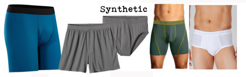 Men's synthetic travel underwear