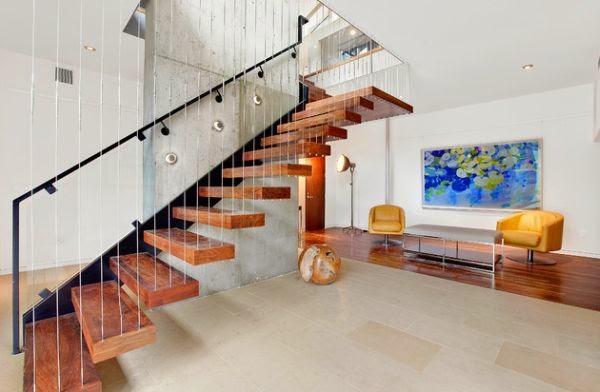 25 Elegant floating stairs designs for minimalist interiors