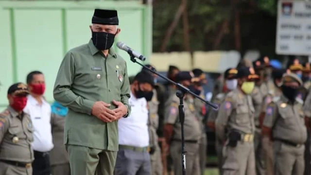 Frekuensi Tugas Satpol PP Meningkat Saat Covid-19, Wako Mahyeldi Janji Berikan Vitamin.