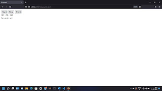 Stopwatch using HTML CSS JavaScript