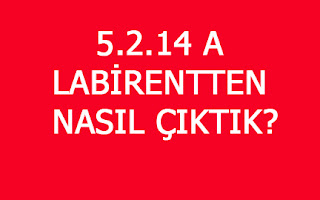 5.2.14 A LABİRENTTEN NASIL ÇIKTIK?