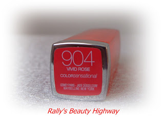 904 Vivid Rose - Maybelline ColorSensational Vivids Collection lipstick