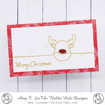 1 Line Reindeer Stamp Set, Retro Christmas Paper Pack, Clear Sparkle Enamel Dots by The Rabbit Hole Designs #therabbitholedesignsllc #therabbitholedesigns #trhd