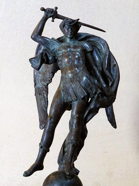 St. Michael, the Archangel, by Giulio Guiggi, church of Santa Maria del Soccorso, piazza della Vittoria, Livorno