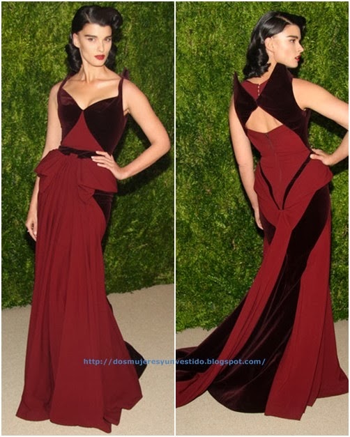 Crystal Renn attends CFDA and Vogue 2013 Fashion Fund (1)