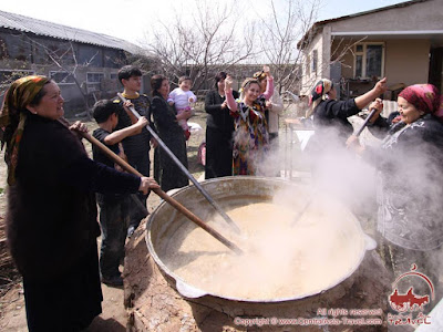 Сумаляк - праздничное блюдо Навруза