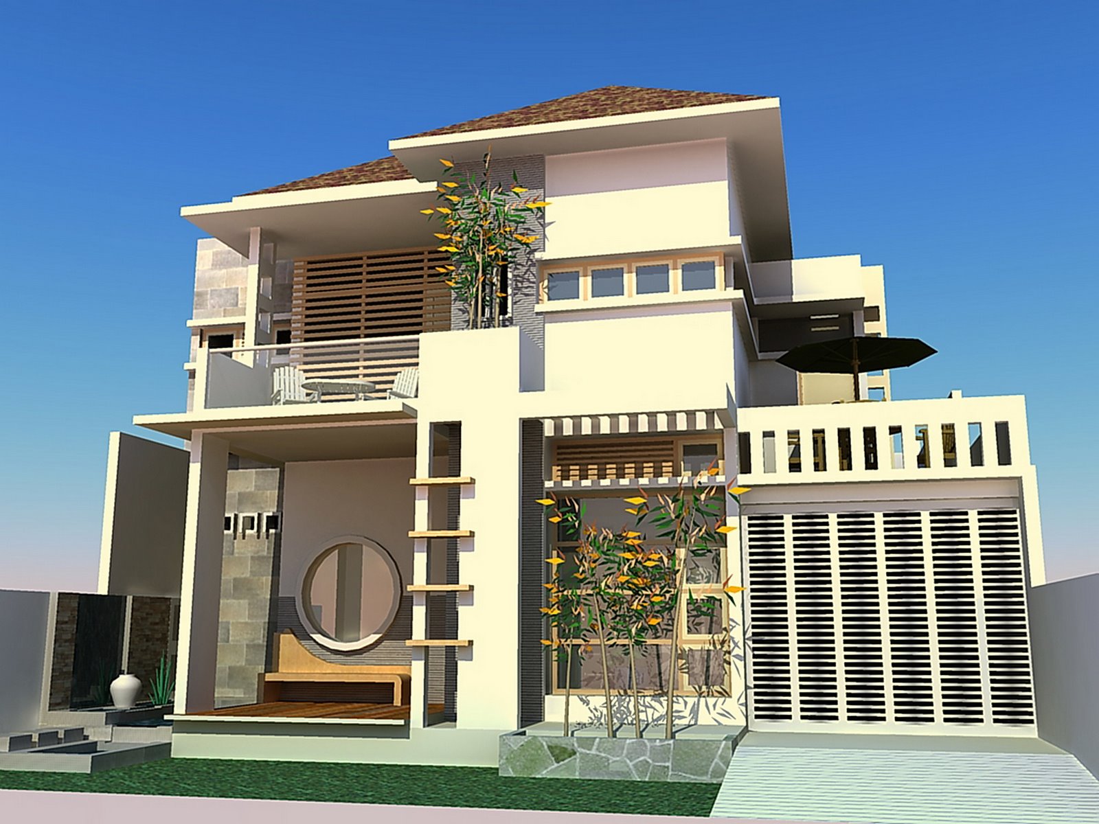 100 Desain Contoh Gambar Rumah Minimalis Lantai 2 Modern Model