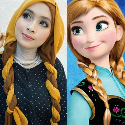 Ellend Muzakky - Hijabers ala Disney di Hitam Putih Trans 