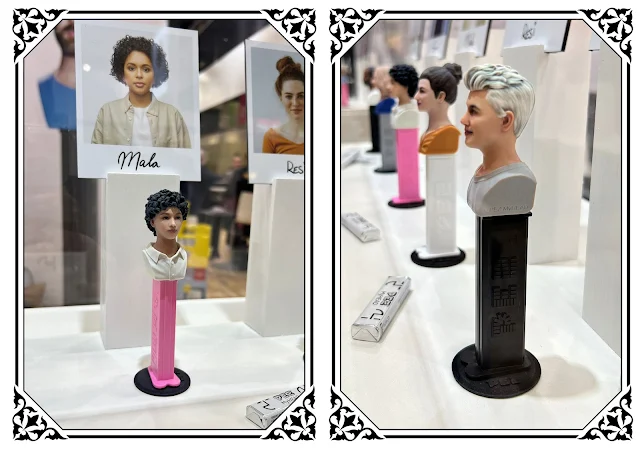 PEZ my Head Dispenser on display at ISM Cologne, Germany. 2024 Pic 8