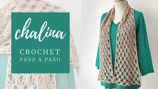 COMO TEJER GRATIS una Chalina a Crochet