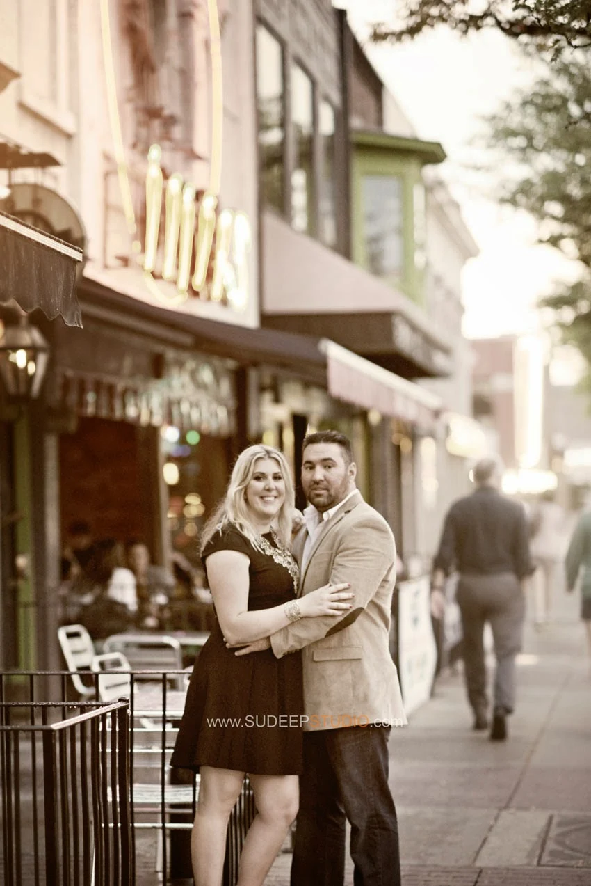 Downtown Royal Oak Engagement Pictures - Sudeep Studio.com