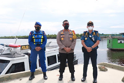 Polisi di Kepulauan Meranti Lakukan Penyekatan di Laut, Ini Hasilnya