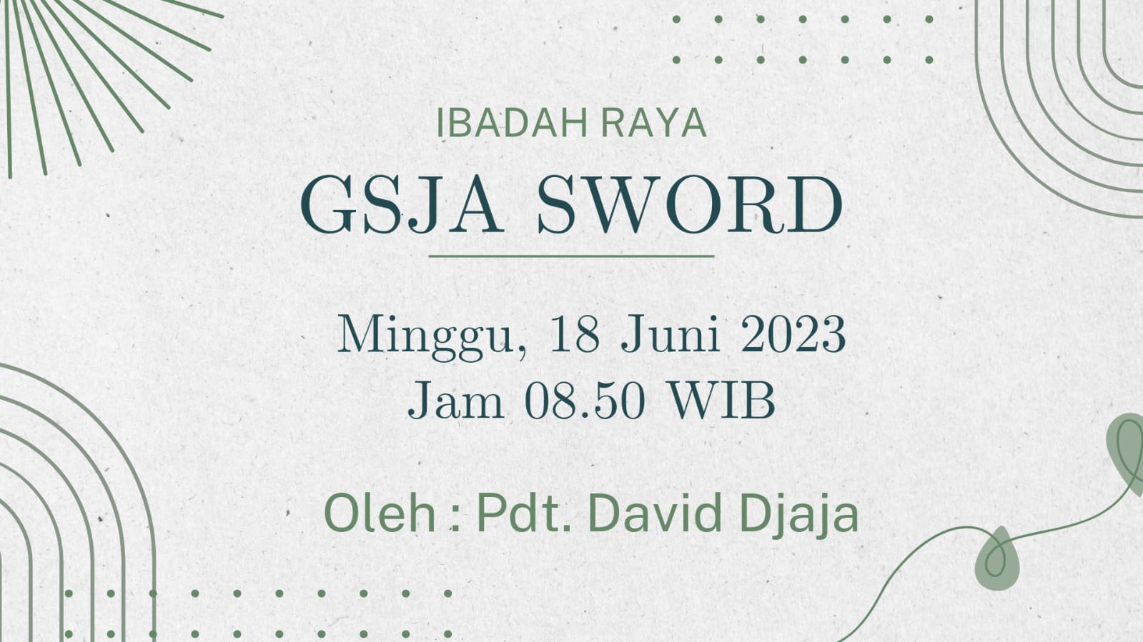 Ibadah gsja sword