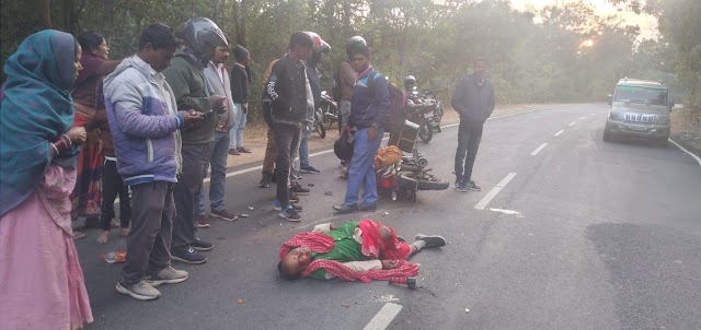 सड़क दुर्घटना में युवक की मौत