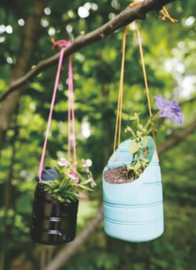  Cara Membuat Kerajinan Tangan Pot Gantung Dari Botol Bekas 