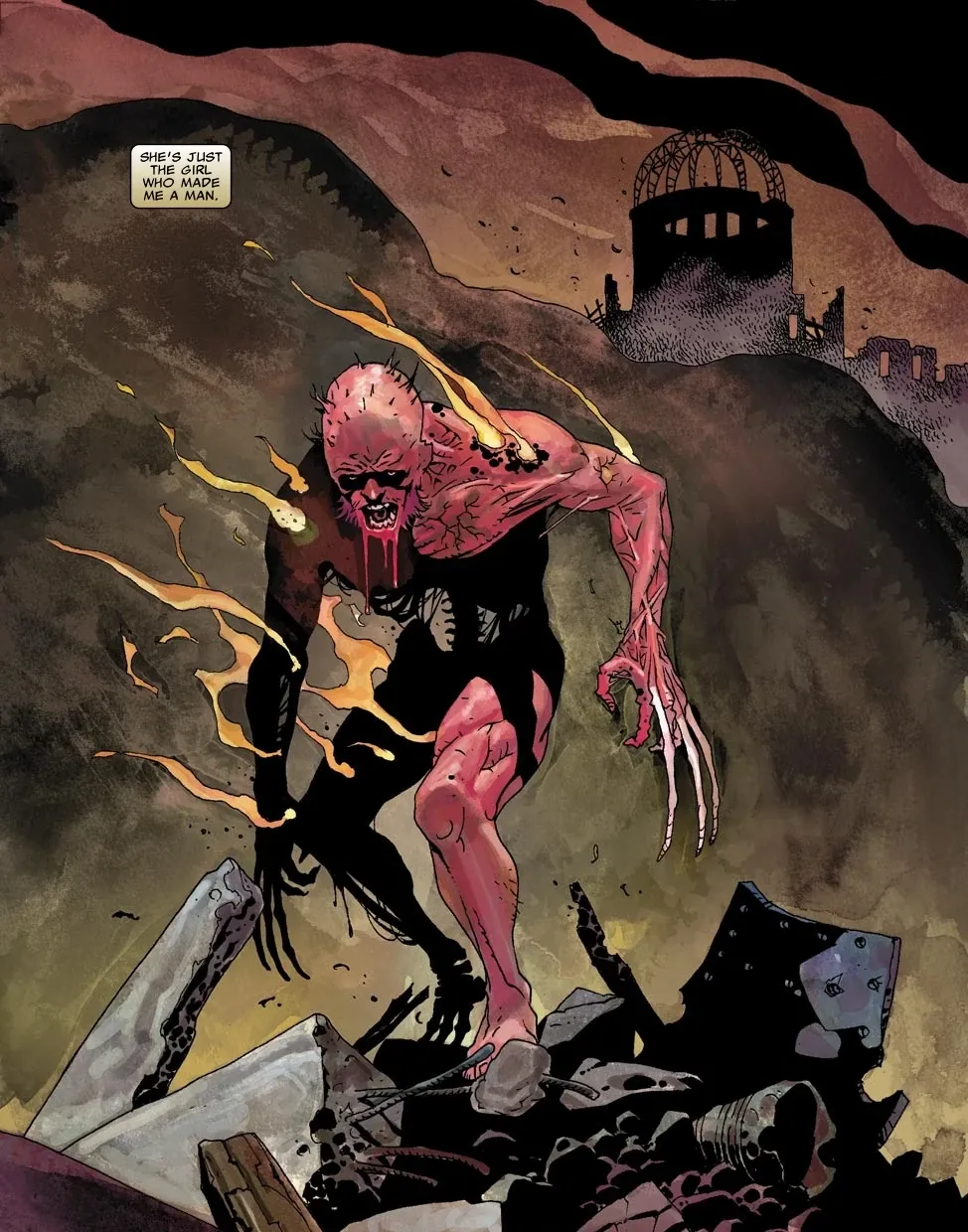 Wolverine büyük bir patlamadan iyileşme özelliği sayesinde kurtuluyor