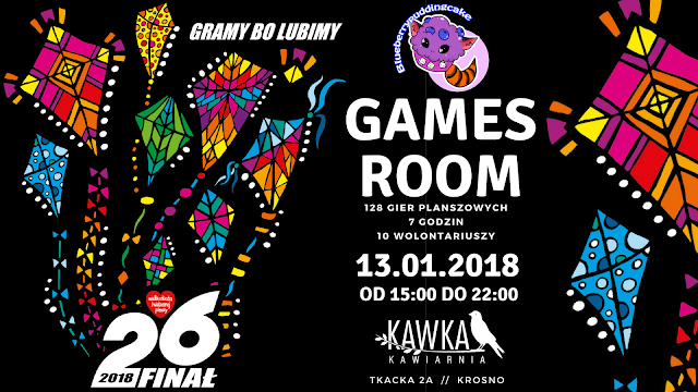 BBPC organizuje games room dla WOŚP, podczas eventu udostępnimy ponad 100 gier planszowych.