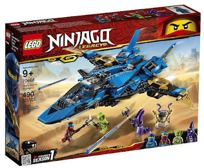 LEGO Ninjago : Legacy 70668 Caza Supersónico de Jay Jay's Storm Fighter   NINJAGO: Maestros del Spinjitzu| Temporada 1  Producto Oficial Serie Boing 2019 | Piezas: 490 | Edad: +9 años  COMPRAR ESTE JUGUETE