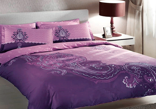 trend home interior design 2011: Bedroom Purple Furniture Interior