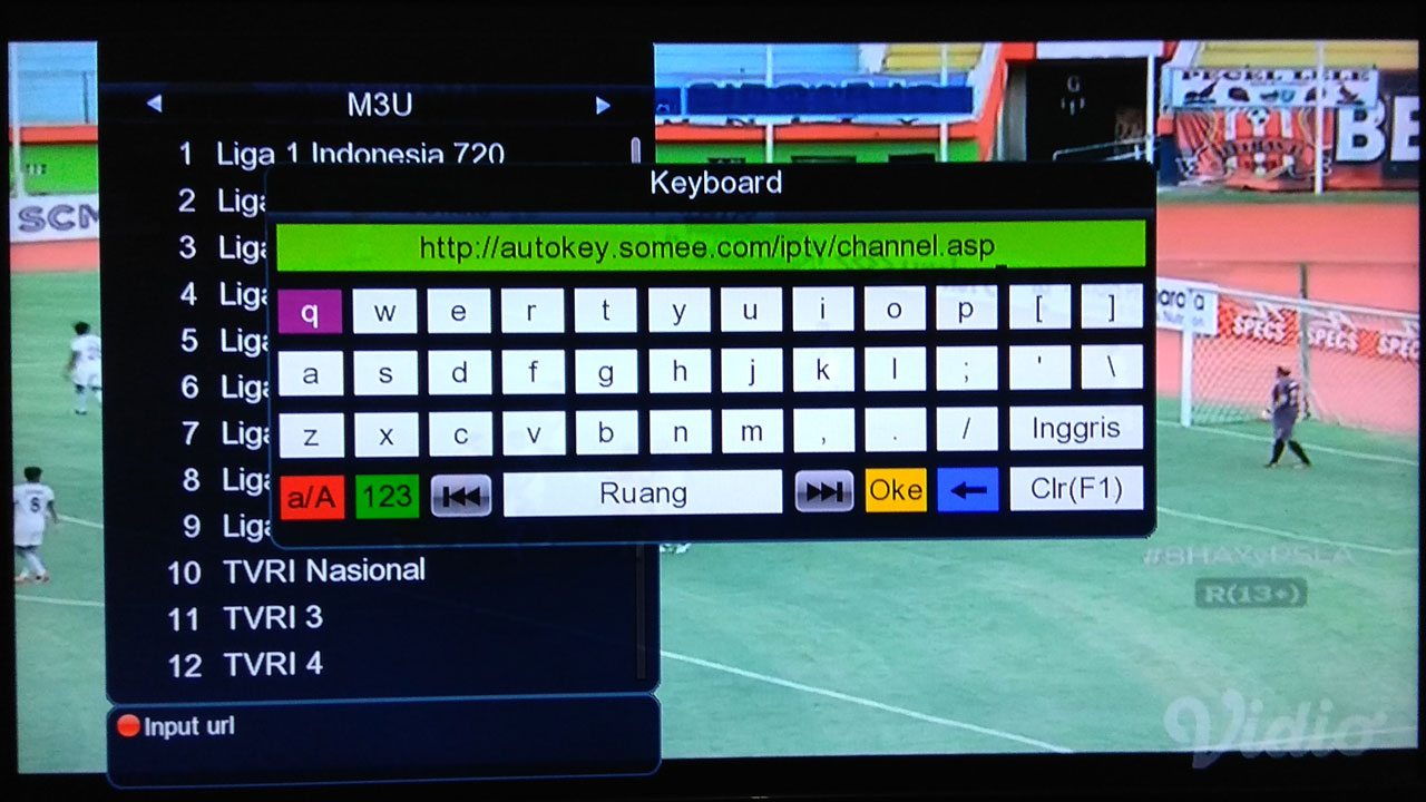 Cara Streaming M3U Player IPTV Software Vision B420 HD