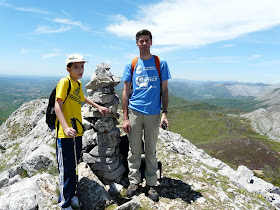Marcelo y Pablo en la cumbre de Peña Galicia