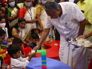 Kerala CM launched eggs and milk scheme for Anganwadi children