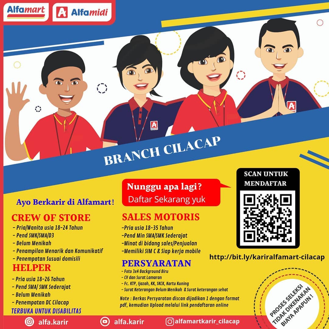 Lowongan Kerja di Alfamart Cilacap - Banyumaskarir.com