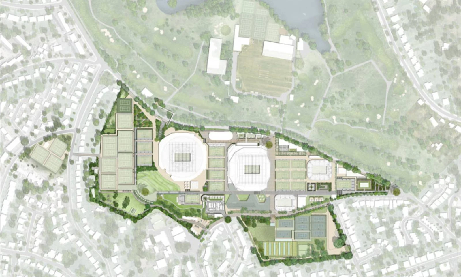 Wimbledon Master Plan by Grimshaw Architects