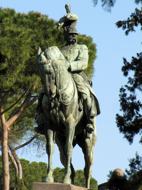 Monumento to Umberto I of Italy by Davide Calandra and Edoardo Rubino, Viale della Pineta, Villa Borghese gardens, Rome