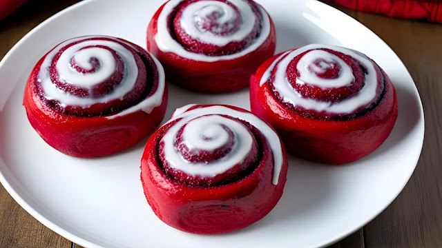 Red Velvet Cinnamon Rolls