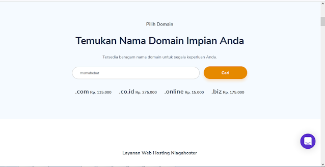 cara mudah cek domain di niagahoster