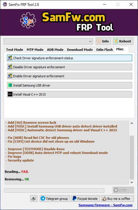 SamFw FRP Tool 2.8