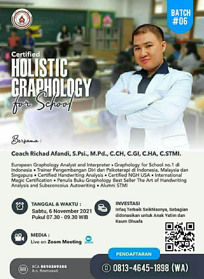 Certified Holistic Graphology For School Batch 6 