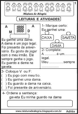 Leitura com a letra D