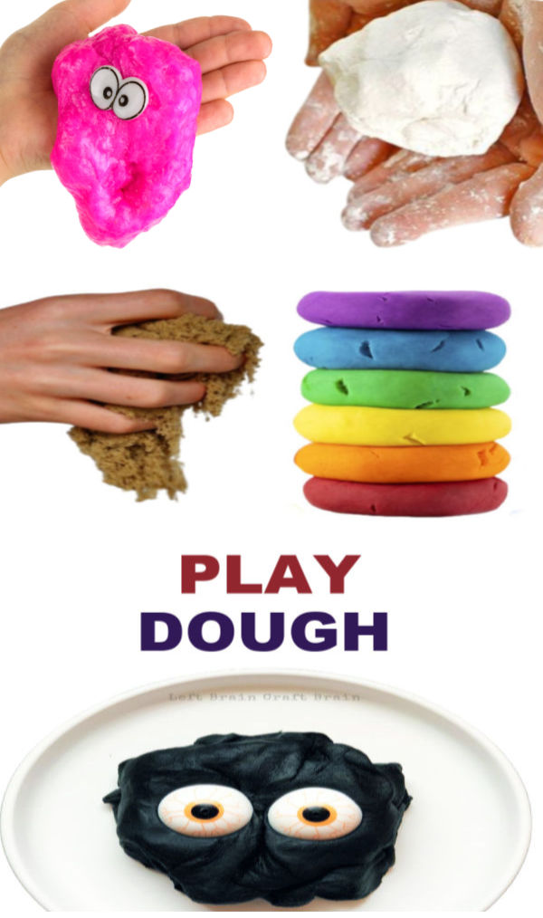 Make play dough using one of these amazing recipes for kids, or try them all! #playdoughrecipe #playdough #playdoughactivities #playdoughrecipesforkids #activitiesforkids #growingajeweledrose